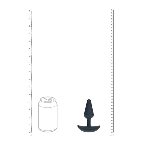 Classic Vibrating Silicone Anal Plug - S - Black na Arena.pl
