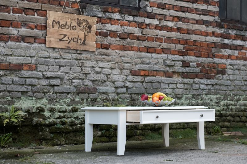 ŁAWA BELLUNO BIAŁA DREWNO SOSNOWE PL006B zdjęcie 3