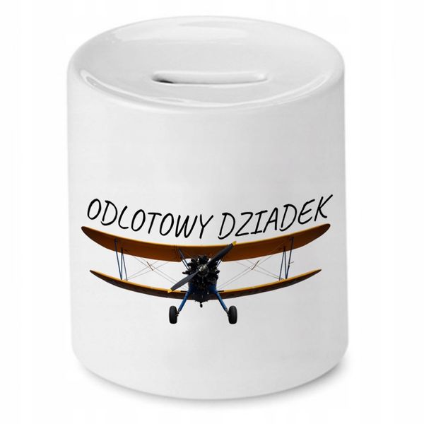 Skarbonka Dzień Dziadka Odlotowy Dziadek Prezent Z Nadrukiem Ze Zdjęciem zdjęcie 1