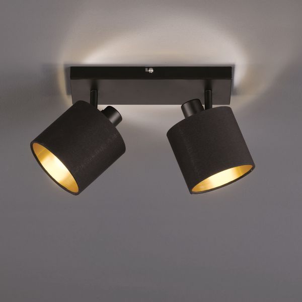 Czarny plafon do jadalni Tommy R80332079 natynkowe tuby ruchome zdjęcie 2