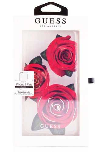 GUESS HARD CASE Apple iPhone 7/8 Plus - TRANSPARENT FLOWER na Arena.pl