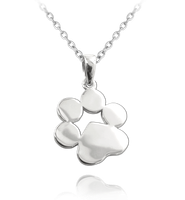 MINET Srebrny naszyjnik ŁAPA