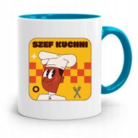Kubek Błękitny Dla Kucharza Najlepszy Kucharz Z Nadrukiem Ze Zdjęciem