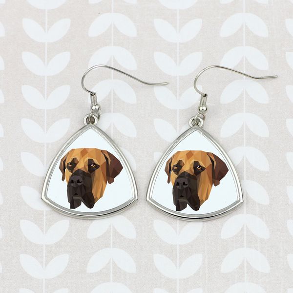 Boerboel kolczyk geometryczny Art-Dog zdjęcie 3