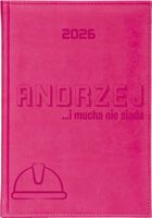KALENDARZ A5 2026 dzienny książkowy z grawerem PERSONALIZOWANY NAPIS