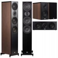 HECO Aurora XT 700 + 300 + Center ZESTAW KOLUMN KINA DOMOWEGO 5.0 WALNUT
