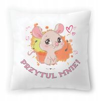 Poduszka Myszki Na Urodziny Na Prezent Z Nadrukiem Ze Zdjęciem