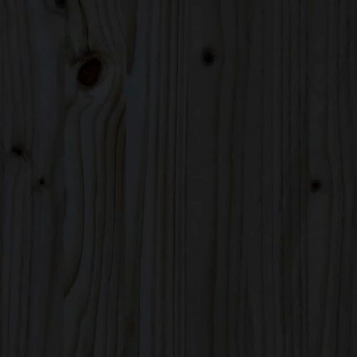 Wezgłowie łóżka, czarne, 165,5x4x100 cm, lite drewno sosnowe na Arena.pl