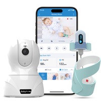 Monitor snu i oddechu z kamerą HD i alarmem dla niemowląt 0-3 lat. App