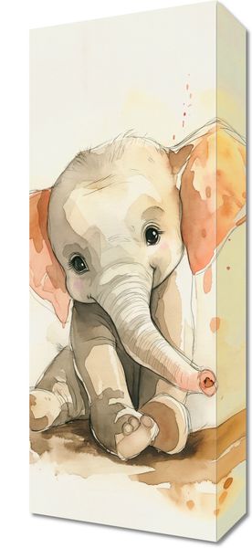Obraz 20x50cm Siwy Słonik zdjęcie 1