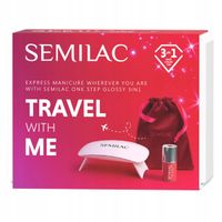 Zestaw do manicure hybrydowego z lampą UV/LED 6W Semilac Travel With Me