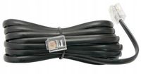 Kabel telefoniczny 30m 2x RJ11 czarny 6p2c