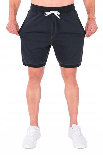 Spodenki męskie grafitowe JAVIER Rozmiar - M na Arena.pl