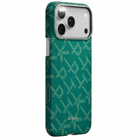 ETUI DO IPHONE 17 PRO PITAKA MONOGRAM MAGSAFE ZŁOTO ZIELONY