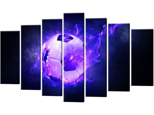 Obraz Płonąca piłka 140x80 płótno na Arena.pl