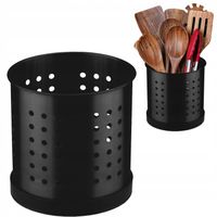 OCIEKACZ STOJAK STALOWY NA SZTUĆCE PRZYBORY Z PODSTAWKĄ