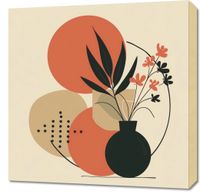 Obraz 60x60cm Wazon z Kwiatami