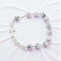 Bransoletka Howlit Biały 8Mm.