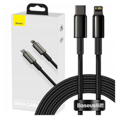 kabel usb-c do lightning baseus tungsten gold, 20w, 5a, pd, 2m (czarny)