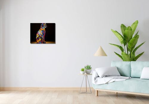 Obraz 50x40cm Koci Witraż na Arena.pl