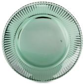 Talerz deserowy szklany zielony VERDE 20,5 cm