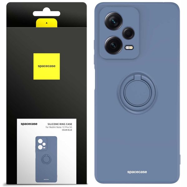 Spacecase Silicone Ring Redmi Note 12 Pro 5G Blue zdjęcie 1