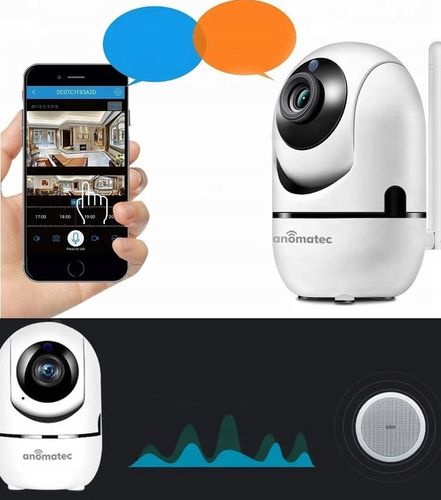 KAMERA BEZPRZEWODOWA WIFI WEWNĘTRZNA NIANIA IP 4MPX APLIKACJA TUYA ANOMATEC na Arena.pl