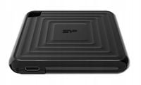 Dysk SSD zewnetrzny Silicon Power PC60 256GB USB-C - Czarny