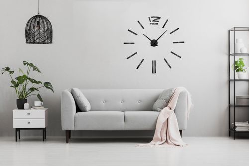 zegar ścienny diy apis 65-120 cm czarny 3d na Arena.pl