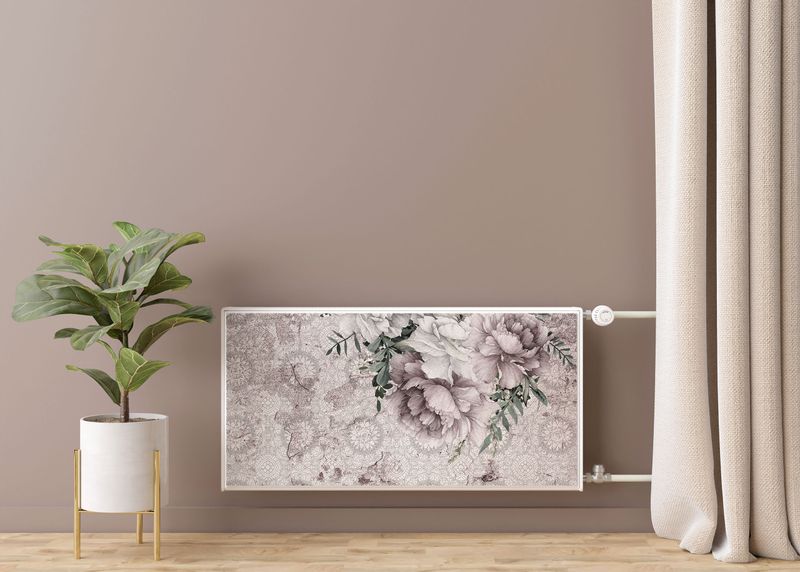 Mata MAGNETYCZNA Na Grzejnik Peonie Styl Retro Ornamenty 110cm x 60cm zdjęcie 7