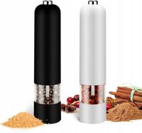 ELEKTRYCZNY MŁYNEK DO PIEPRZU, SOLI I PRZYPRAW CZARNY BIAŁY MŁYNEK KUCHENNY