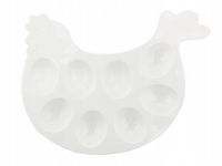 2 x Talerzyk porcelanowy na 8 jaj 26.5x20.5x2 cm Florina Kurka
