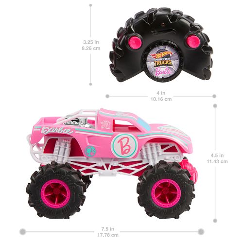 Hot Wheels Monster Truck R/C Barbie 1:24 Pojazd zdalnie sterowany HNV02 na Arena.pl