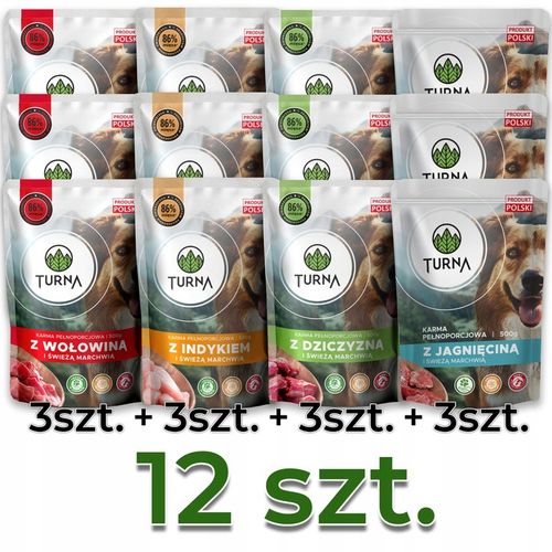 BRAWO - Saszetka Mokra karma Turna 6 kg - MIX - na Arena.pl