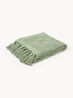 Kocyk dziergany z frędzlami Sarah Westwing 130x170 cm