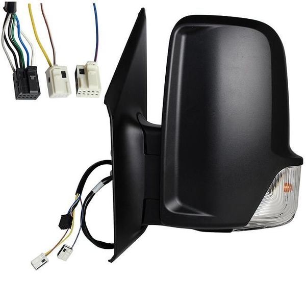 Lusterko LEWE Mercedes Sprinter 907 910 2018- 3 kostki Elektryczne 9 kabli Krótkie Ogrzewane A9108107902 Sprinter III W907 W910 2018-2023 Chłodnia Kontener Laweta Plandeka 9108107902 Wywrotka Electric Heated Arm zdjęcie 1