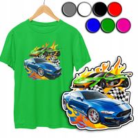 KOSZULKA DZIECIĘCA T-SHIRT Z NADRUKIEM - HOT WHEELS AUTKA - XL 158-164