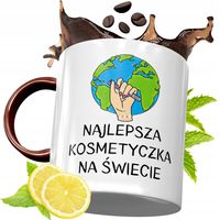Kubek Bordowy Dla Kosmetyczki Na Urodziny Prezent Z Nadrukiem Ze Zdjęciem