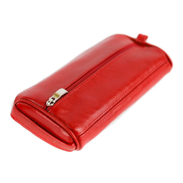 077 Piórnik płaski-czerwony KEMER zdjęcie 1