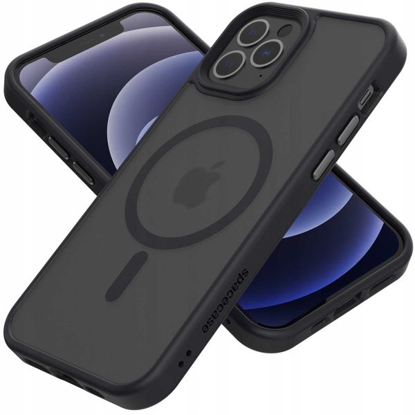 Spacecase Hybrid Mag Iphone 12/12 Pro Black zdjęcie 3