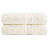 Ręczniki premium SOLUND, 2 szt., kremowe, 70x140 cm, 600 g/cm²