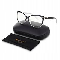 Damskie Okulary Zerówki do KOMPUTERA TV Smartfon BLUE LIGHT Kocie POLARZONE