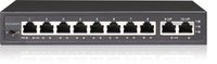 Switch PoE EasyCam 8FE x POE + 2FE UPLINK 96W