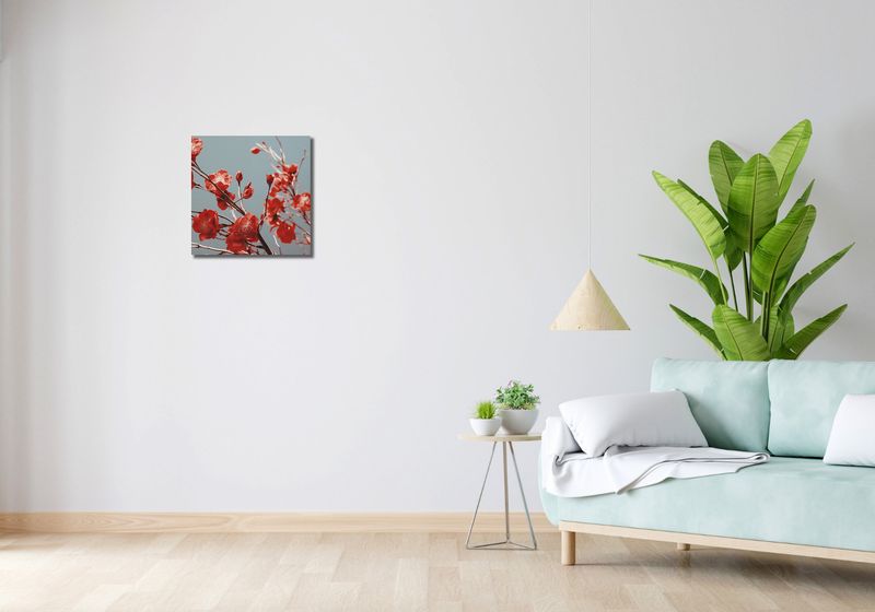 Obraz 40x40cm Szkarłatna Wiosna zdjęcie 2