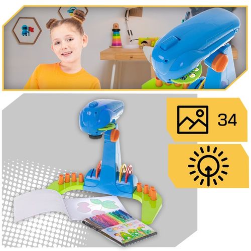 Projektor Rzutnik do Nauki Rysowania ze Slajdami Podświetlany Regulowany na Arena.pl