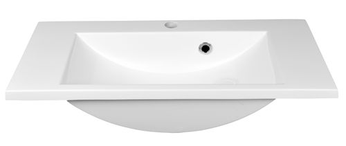 Umywalka New Line 69 Prostokątna z Powłoką NanoShine Wąska 69x32 cm na Arena.pl