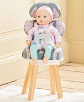 FOTELIK DLA LALKI SAMOCHODOWY Z PASAMI BABY HUGGLES DO 46 CM CASDON