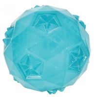 Mocna piłka dla psa z gumy termoplastycznej - zabawka Zolux turkusowa 6cm