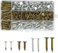 Gwoździe papowe ocynkowane do papy gontu 20 30 mm duży łeb zestaw 300 szt