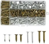 Gwoździe papowe ocynkowane do papy gontu 20 30 mm duży łeb zestaw 300 szt